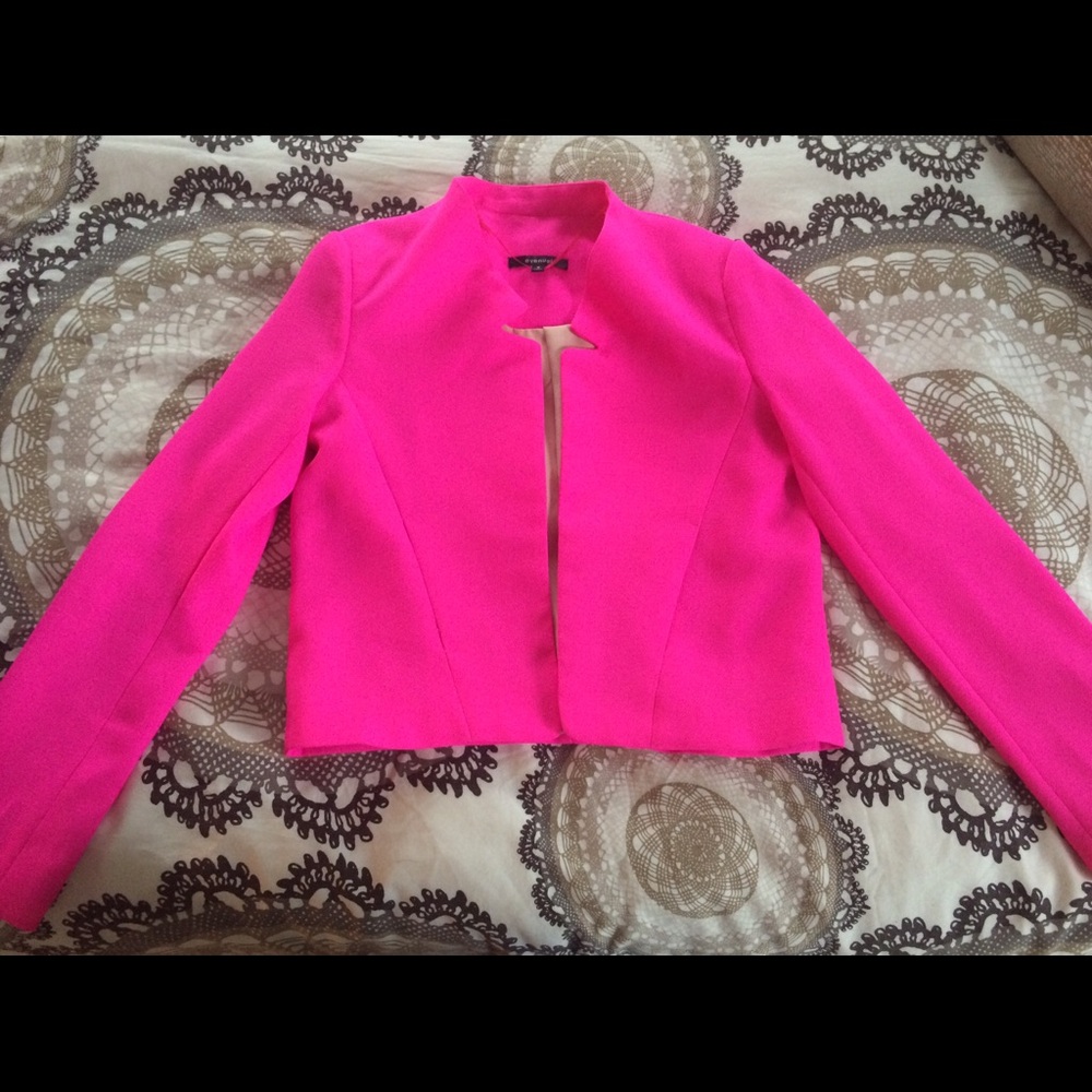 Hot pink blazer, new no tags